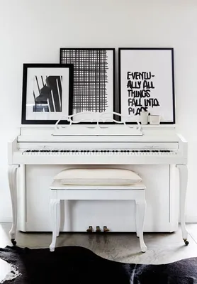 Пианино в интерьере |