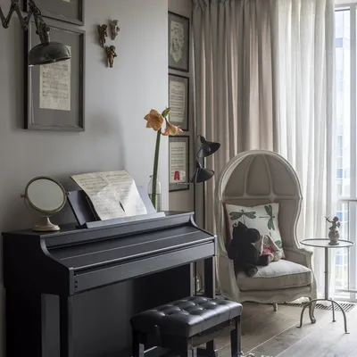 Пианино в доме: 17 красивых интерьеров – Вдохновение | Интерьер, Дизайн  семейного номера, Пианино