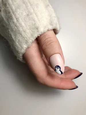 Зимний маникюр Пингвины, Дизайн ногтей Пингвин | Cute Penguins Nail Art -  YouTube