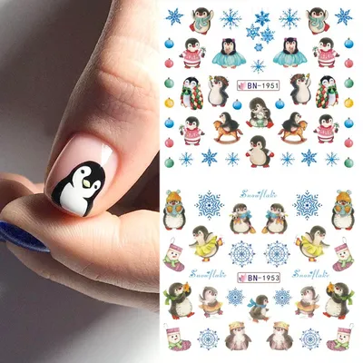 Пингвин на ногтях (59 фото) - картинки modnica.club
