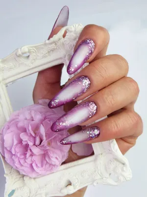 Пион. Акварельный дизайн ногтей. Ксения Купина. #nail #nailart  #Watercolornailart #Naildesign #nageldesign #KseniaK… | Nail designs, Water  color nails, Nail art