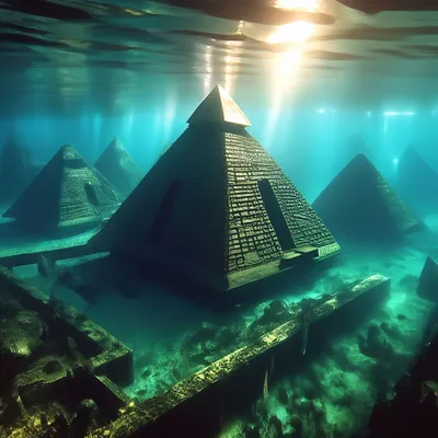 Пирамиды под водой» — создано в Шедевруме