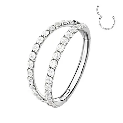 Пирсинг обманка кольцо в нос, губу, ухо, септум, диаметр: 10 мм, цвет:  серебристый - купить с доставкой по выгодным ценам в интернет-магазине OZON  (533458580)