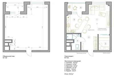 Дизайн интерьера квартиры 30 кв м в Киеве - BORISSTUDIO