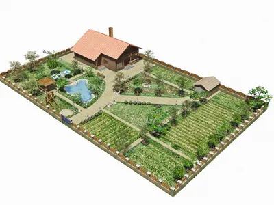 Ландшафтный дизайн садового участка своими руками 2024: фото, идеи,  пошаговая инструкция для начинающих, как сделать ландшафтный дизайн на  своем участке 5, 6, 8, 10, 15 соток