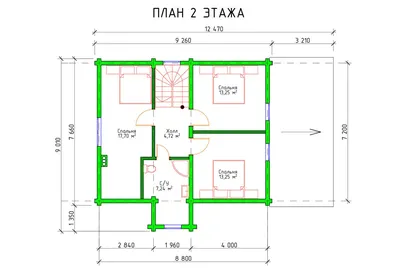 Проект двухэтажного газобетонного загородного дома AS-2077 с гаражом и  мансардой