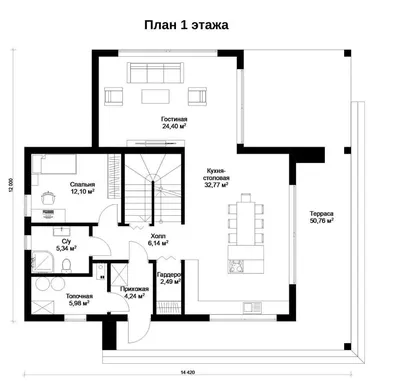 Дизайн интерьера загородного дома по выгодной цене | Заказать дизайн-проект  интерьера частного дома под ключ в Москве от Village design