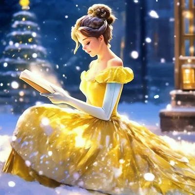 ✨✨✨ Принцесса Белль, в праздничном …» — создано в Шедевруме