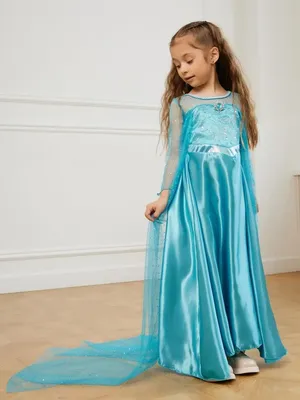 Новогоднее нарядное длинное платье Эльза Холодное сердце WOW_SHOP_KIDS  93954247 купить за 1 152 ₽ в интернет-магазине Wildberries