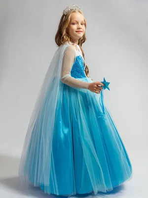 Платье Эльза голубое