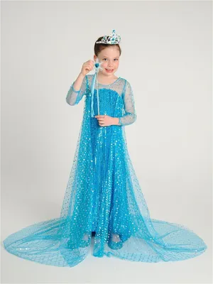 Платье Эльзы из х/ф \"Холодное Сердце\"/карнавальный костюм/платье Эльза для  девочки купить по цене 1299 ₽ в интернет-магазине KazanExpress