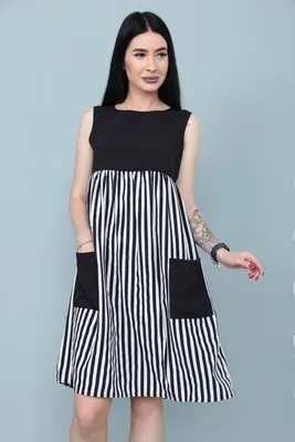 Женственное платье с завышенной талией свободное черного цвета  (ID#1858019562), цена: 495 ₴, купить на Prom.ua