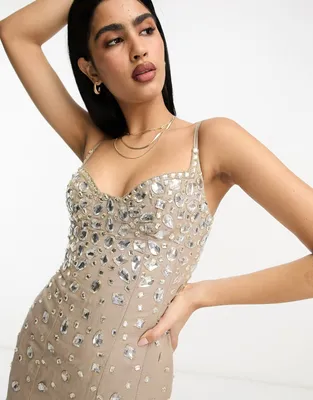 Роскошное платье с бахромой из камней, разные цвета (ID#1512813363), цена:  1120 ₴, купить на Prom.ua