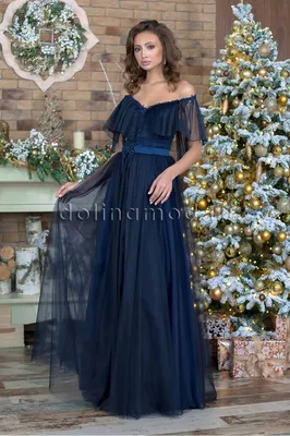 Купить вечернее длинное пышное платье Marisabel DM-987 от производителя  \"Долина Мод\"