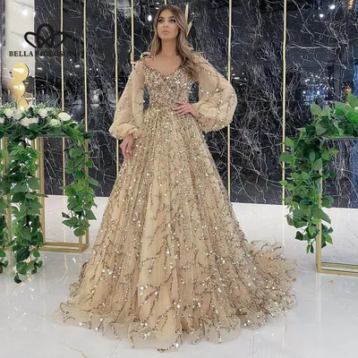 Новое роскошное вечернее платье с золотым бисером, сексуальное длинное  платье королевы знаменитостей, женское вечернее длинное платье – лучшие  товары в онлайн-магазине Джум Гик