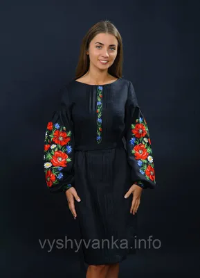 Черное женское платье вышиванка, арт. 4152: продажа, цена в Киеве. Женская  этническая одежда и обувь от \"Інтернет магазин \"Вишиванка.Nет\"\" - 679149463