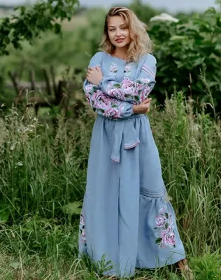 Платье-вышиванка с цветочной вышивкой (ID#1652928867), цена: 1150 ₴, купить  на Prom.ua