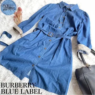 Платье Burberry Brit синее, XS - купить за 12800 ₽ | SFS