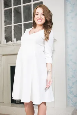 Белое Платье Для Беременных И Кормящих 2710753 ❤ TO BE (ТУ БИ)