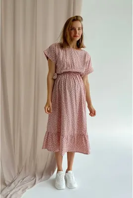 Платье для беременных для кормящих мам нарядное повседневное летнее одежда  для кормления грудью / Happy Moms
