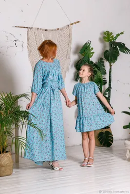 Комплект одинаковых платьев для мамы и дочки Family look Фэмэли лук  однакові сукні: продажа, цена в Киеве. Женские платья от \"Интернет- магазин  \"HAPPY BIRD\"\" - 665936636