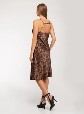 Платье женское oodji 11906010-1 коричневое 36/170 - купить в Москве, цены  на Мегамаркет