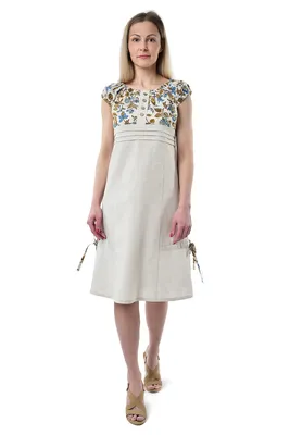 Льняные платья больших размеров для полных женщин – купить в  интернет-магазине «L'Marka»
