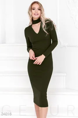 Платье с чокером (арт. 24016) ♡ интернет-магазин Gepur