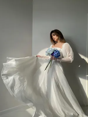 Свадебное платье с объемными рукавами Lanesta Persephone — купить в Москве  - Свадебный ТЦ Вега