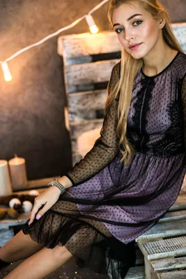 Короткое двойное платье с сеткой Sevenext купить за 2 399 руб. в  интернет-магазине «Профмакс»