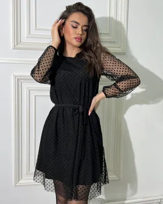 Платье прозрачное из сетки черное STARLENsimple 13847129 купить в  интернет-магазине Wildberries