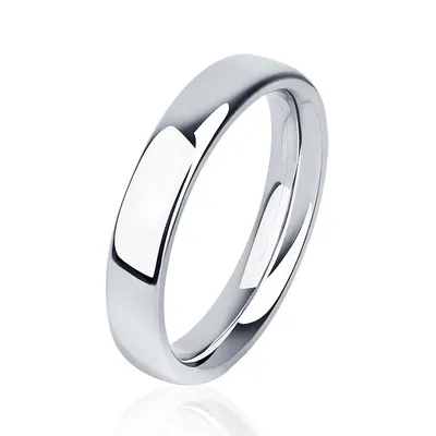 ПК-117-00 Обручальное кольцо из платины гладкое - PlatinumLab