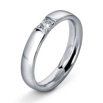 Обручальное кольцо из платины с 9 бриллиантами, арт. 8316 - «Арт-Нева»