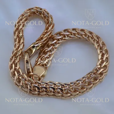 Браслет из красного золота плетение Питон (Вес 26 гр.) | Купить в Москве -  Nota-Gold