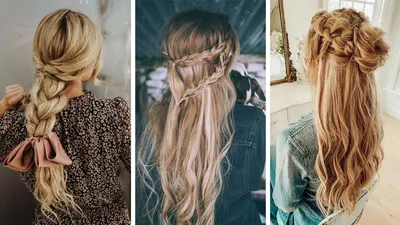 Прически с плетением 2024-2025: фото, идеи, красивые косички на длинные и  средние волосы
