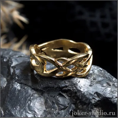 Плетеные золотые кольца фото фото