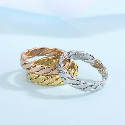 Обручальные кольца плетёные с бриллиантами (И-764390) купить недорого в  Москве | ИНЕКА