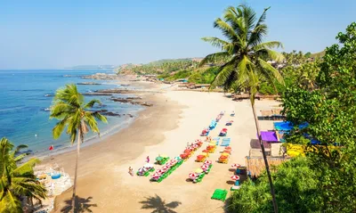 Индия, Гоа, Пляж Кандолим (Candolim Beach) - «Пляж Кандолим на Гоа. Отдых в  январе. Португальский форд Агуада.» | отзывы