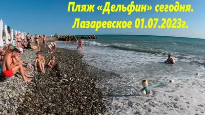 Пляж \"Дельфин\" 01.07.2023г. Лазаревское 2023.🌴ЛАЗАРЕВСКОЕ СЕГОДНЯ🌴СОЧИ. -  YouTube