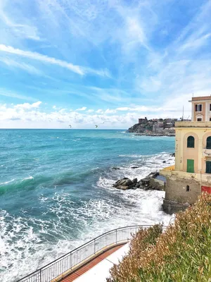 Летний Отдых В Bogliasco Пляж Италия — стоковые фотографии и другие  картинки Генуя - Италия - Генуя - Италия, Гора, Горизонтальный - iStock