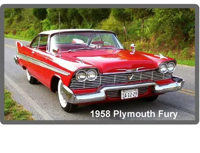 Plymouth Fury 1958 Digital Print - Etsy