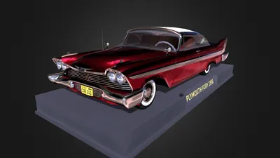 STL file 1958 Plymouth Fury Christine(Restored Version) 📽️・3D printer  model to download・Cults