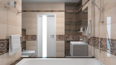 Отзыв о Керамическая плитка Gracia Ceramica Арабески венге | Превращает  обыкновенную ванную комнату в королевскую!