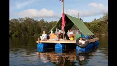 Плот и пристань своими руками | House boat, Boat, Floating house