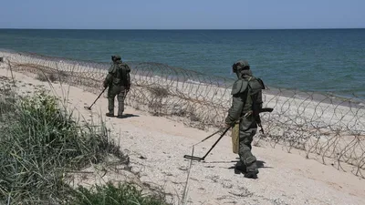 Украинские боевики заминировали пляжи на Азовском море - РИА Новости Крым,  13.05.2022