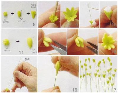 реалистичные цветы из полимерной глины, красивые цветы из холодного фарфора,  подробный мастер-кл… | Изделия из полимерной глины, Глиняные поделки,  Пособия по цветам
