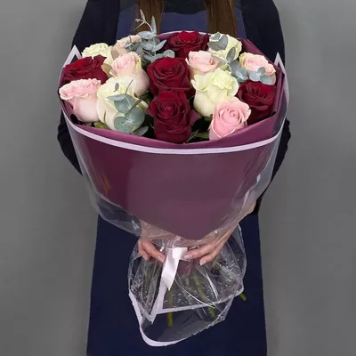 Букет малиновых роз «Такаци» (50 см) купить в Калининграде