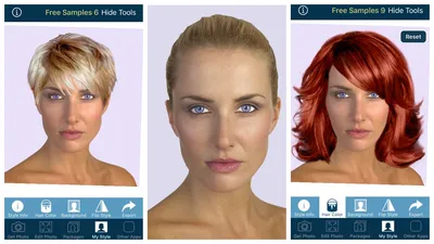 Изменить цвет волос онлайн — фоторедактор онлайн RetouchMe
