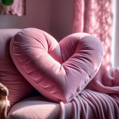 Подушка \"Сердце\" с петельками из Ализе Пуффи - YouTube