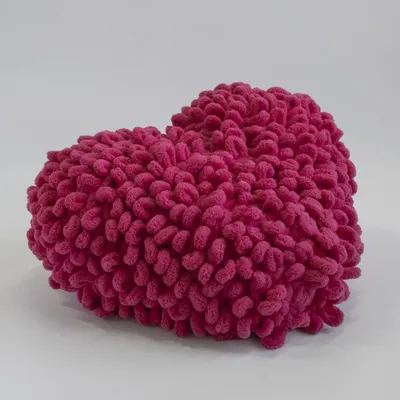 Плюшевая подушка сердце вязаная крючком/pillow crochet - YouTube